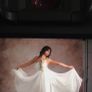 white chiffon dress Image 3