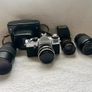 Vintage Practica L B  Camera plus extra lenses Image 2