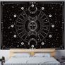 Tapestry Wall Hanging Stars Space Psychedelic Black and White Tapestries Wall Tapestry for Home Decor for Bedroom, Living Room, Dorm Black, 130x150 cm MULTIPLE SIZES/COLOURS AVAILABLE (FREE SHIPPING) Image 4