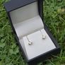 Brand New 14ct Yellow Gold Natural Solitaire Diamond Earrings Image 3
