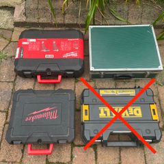 3 Power Tool Boxes, Milwaukee, DeWalt etc