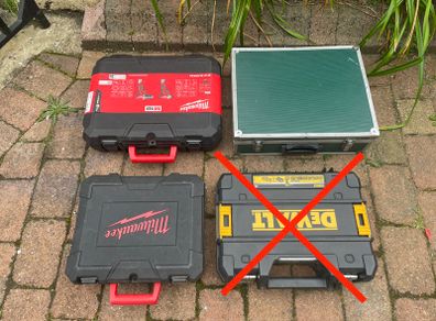 3 Power Tool Boxes, Milwaukee, DeWalt etc