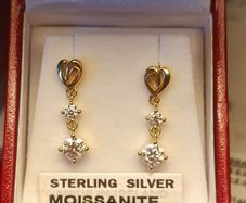 Lovely Quality Sparkling Moissanite Drops