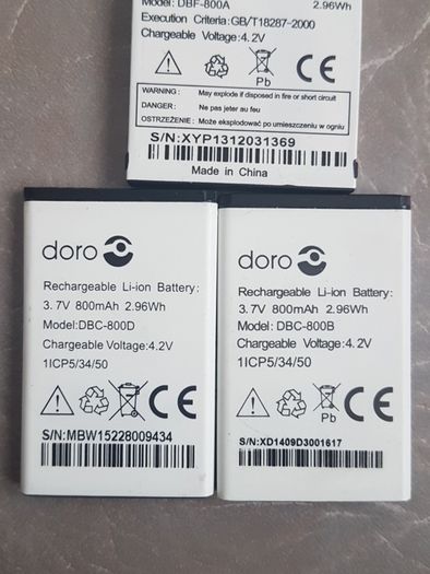LG,DORO,PALM.ALCATEL and others batteries