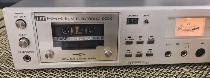From 1981 - ITT Schaub-Lorenz HiFi 8022M Cassette deck, rare, working good. Made in Germany.