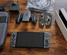 Nintendo Switch OLED Modded Atmosphere 128GB Complete Bundle pristine condition