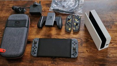 Nintendo Switch OLED Modded Atmosphere 128GB Complete Bundle pristine condition