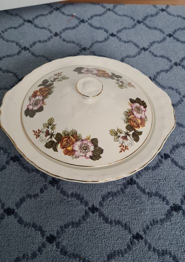 Beautiful Vintage Floral Lidded Tureen from Tudor Ware Ironstone Rosina