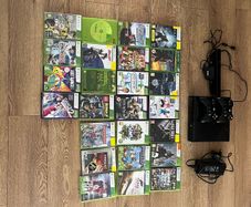 XBox 360 25gb game console and games