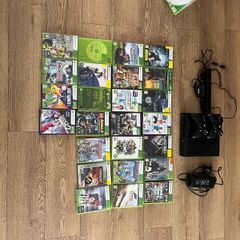 XBox 360 25gb game console and games