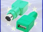 New USB PS2 PS/2 Mouse Keyboard Connector Adaptor Adapter