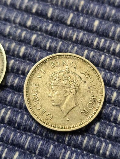 Silver 1/4 Rupees India