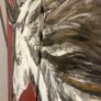 Original Triptych Mixed-Media Painting on Wood with Embossed Foil Panel Image 4