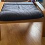 IKEA POANG armchair and foot stool Image 3