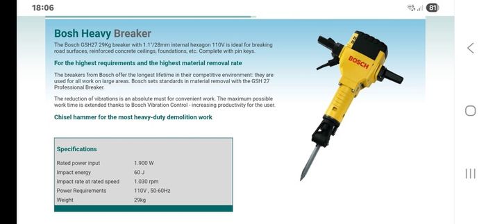 Kango hammer