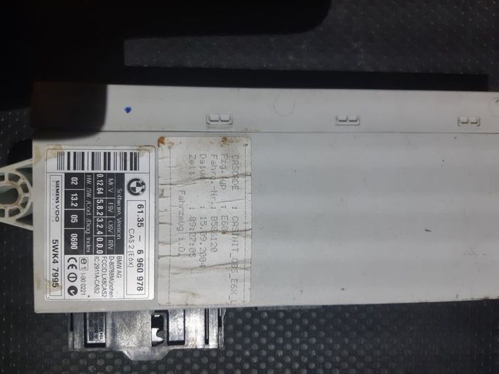 Bmw 5 Series E60 E61 Control Module Unit Computer Cas2 6960978