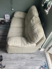3+2Italian cream leather