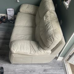 3+2Italian cream leather