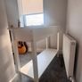 IKEA White Console Table with 2 Drawers & Lower Shelf Image 3