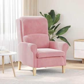 Armchair Pink Velvet