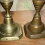 Antique Brass Candle Holders Image 5