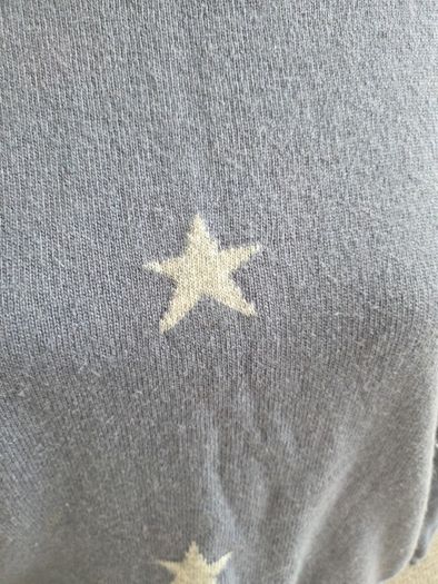 Blue wool and cashmere knit uk12