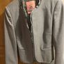 Pink wool blazer in grey size 6 Image 3