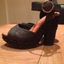 Brand New Black Schuh Wedge Sandals Size 4 Image 4