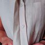 MEIMEIJ 100% Linen Beige Shirt dress, size 10 Image 9