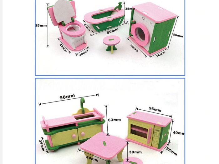 Doll House Wooden Furniture
