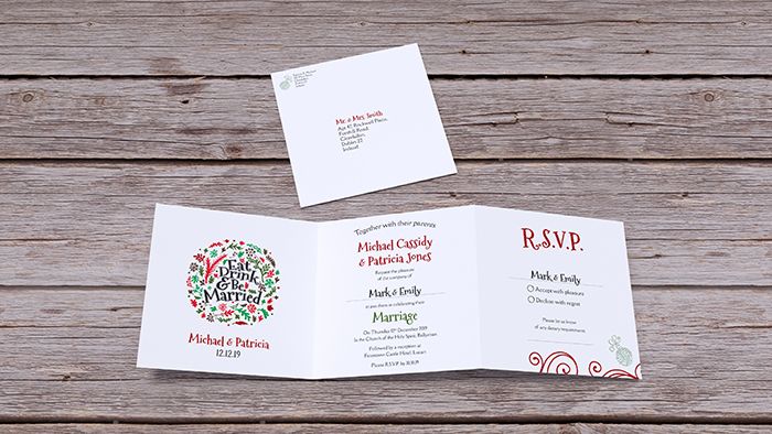 Winter/Christmas Trifold Invitation
