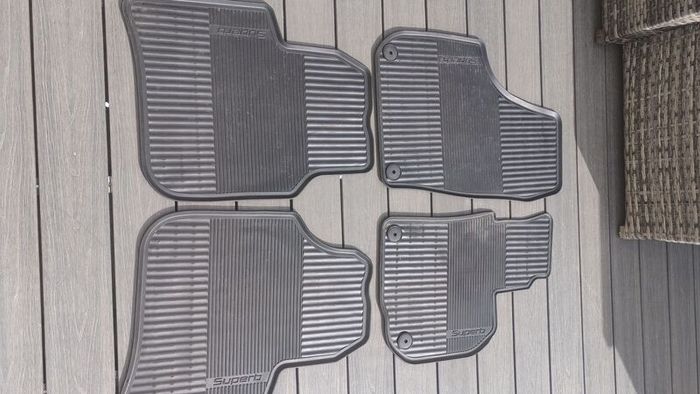 Rubber floor mats