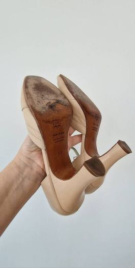 Leather heels