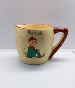 Portrush : Ireland Souvenir Leprechaun , Cream/Milk Jug