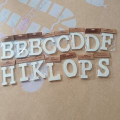 Large wooden letters