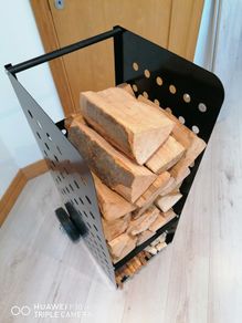 Firewood Trolley Xl 100 Kg 53x36x160cm