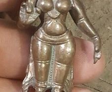 Vintage Miniature Bronze Statue