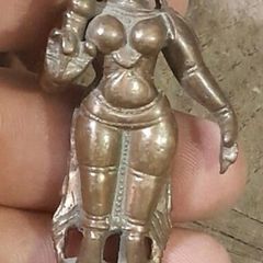 Vintage Miniature Bronze Statue