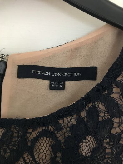 french connection navy midi dress