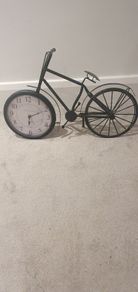 Metal bicycle clock