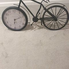 Metal bicycle clock
