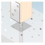 Galvanised Concrete In "U" Shape Post Support Heavy Duty For 120mm Posts Image 3