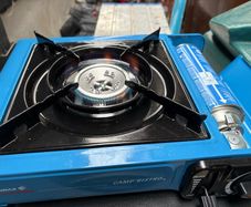 camping stove and gas