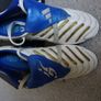 Football Boots Adidas Pedator Pulse Beckham White/Blue (2004) Size 9UK SG Image 4
