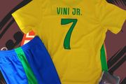 Brazil (vini Jr 7) Kids Full Kit , Size 10/11