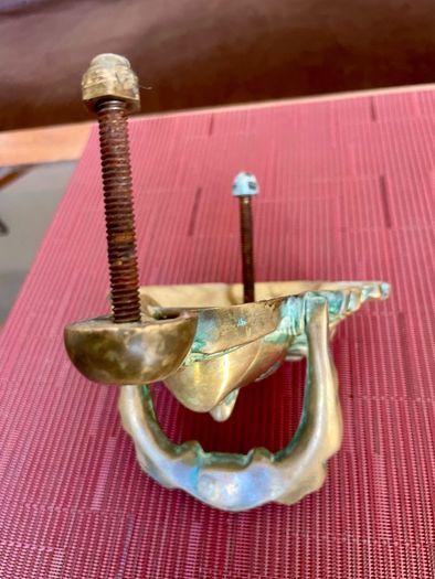 Early 20th Century Brass Athena Door Knocker