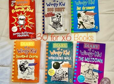 As NEW Diary of a Wimpy Kid Books X 6