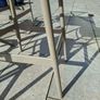 Siesta cross bar Garden high stools x 4 and table taupe Image 4