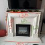 Electric Fireplace with Marble stone enclosure Image 3