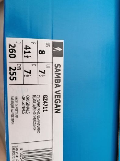 brand new Adidas Samba vegan UK 7.5 collectable